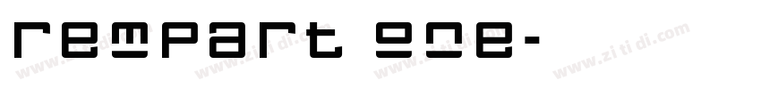 rempart one字体转换